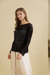 ILEANA SILK LINEN SWEATER