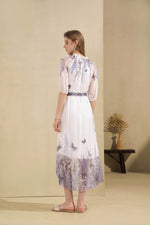 AERIN PRINTED LONG DRESS