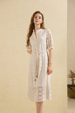 SALLIE EMBROIDERED DRESS