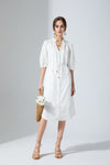 EDDA LINEN LACE DRESS