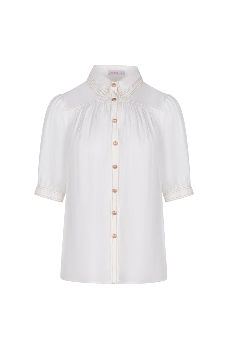 CELINE SHORT SLEEVES BLOUSE