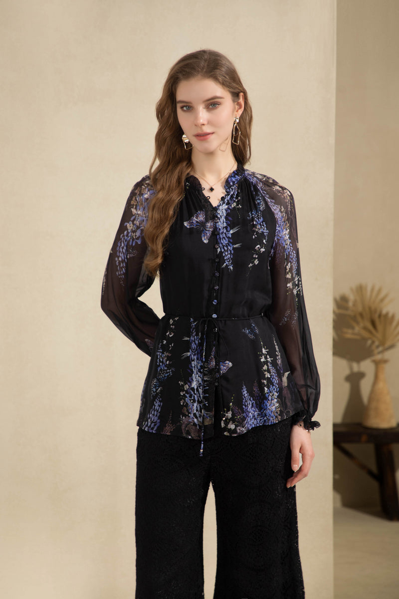 AERIN PRINTED BLOUSE