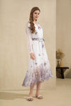 AERIN LONG SLEEVES LONG DRESS