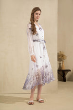 AERIN LONG SLEEVES LONG DRESS