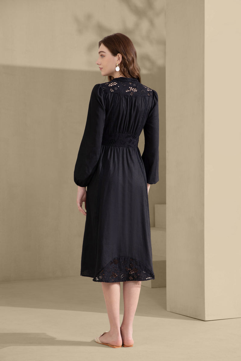 WILLOW LONG SLEEVES LONG DRESS