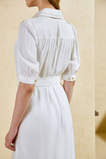 CELINE SHORT SLEEVES LONG DRESS