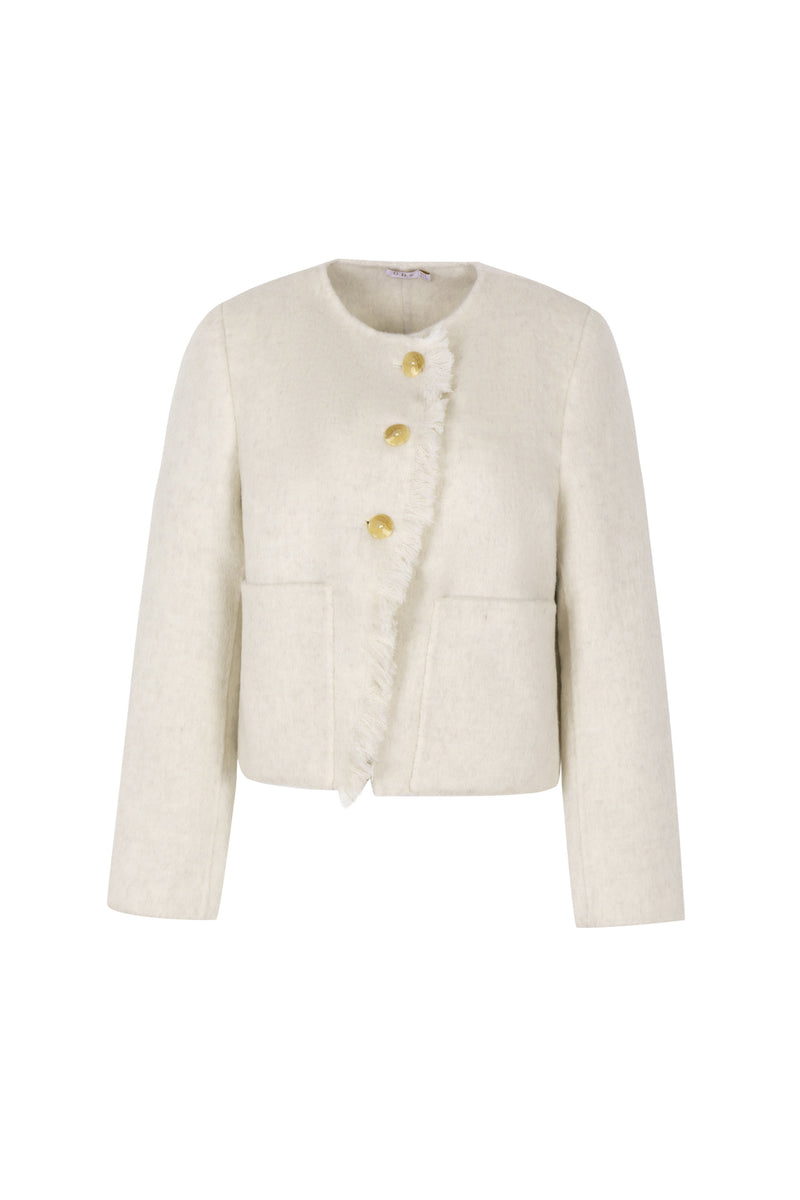 LAUREN WOOL SHORT COAT