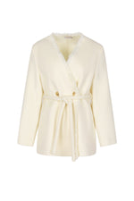 LAUREN WOOL BELTED COAT