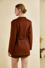 LAUREN WOOL BELTED COAT