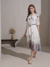 AERIN PRINTED LONG DRESS