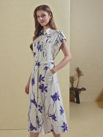 FLEUR PRINTED LONG DRESS