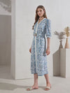 NAOMI BELTED LONG DRESS